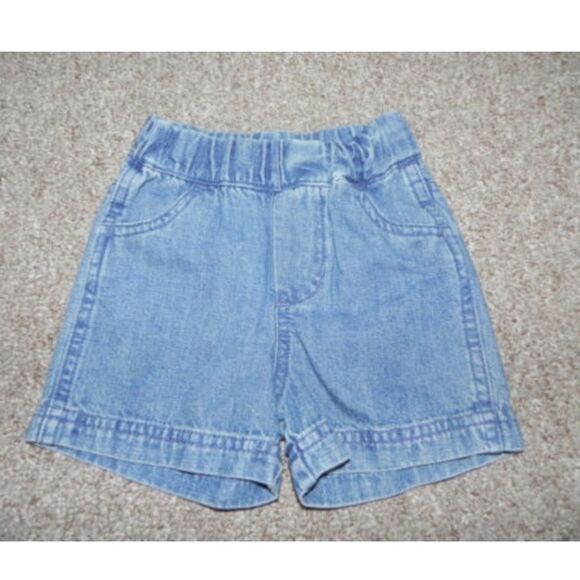 Baby B'Gosh Jean Shorts 6 Months Elastic Waist - Picture 1 of 2